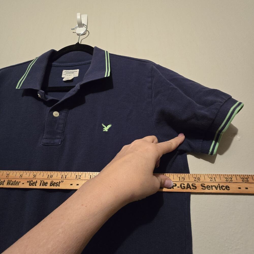 Vtg 90s Y2K Lot Of 4 Polo Shirt Mens SM Rugby Striped Plain Preppy Distressed - Picture 12 of 16